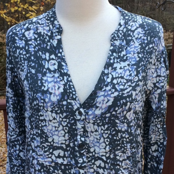 SOFT joie XS grey combo front button top . - Picture 2 of 9